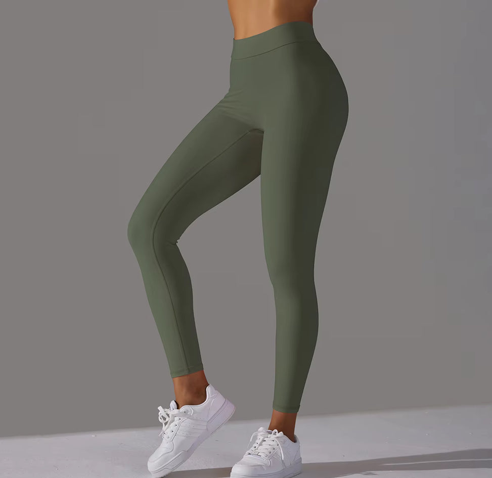 Scrunch with V Waist Push Up Leggings