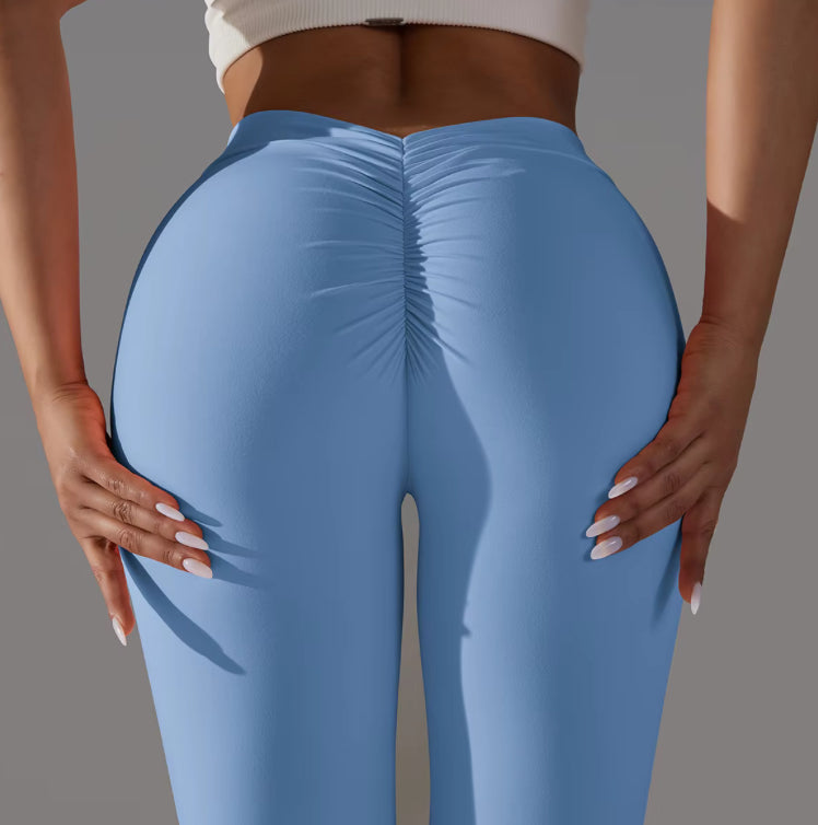 Scrunch with V Waist Push Up Leggings