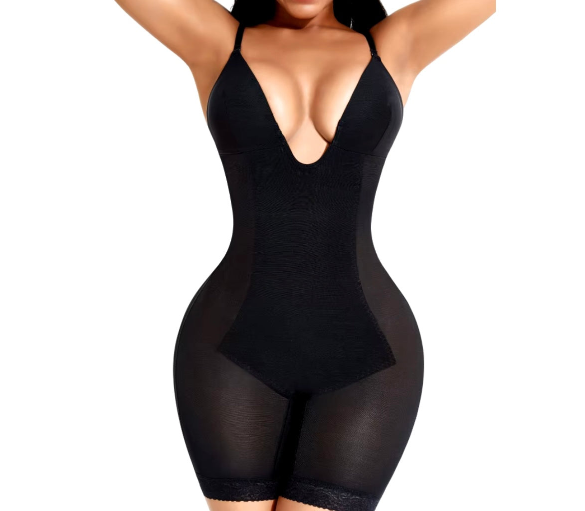 Full Body Slimming Shaper with Invisible Backless Bra