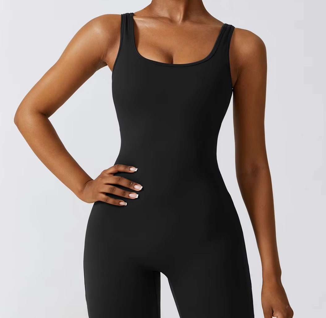 Push up Fitness Workout Bodysuit