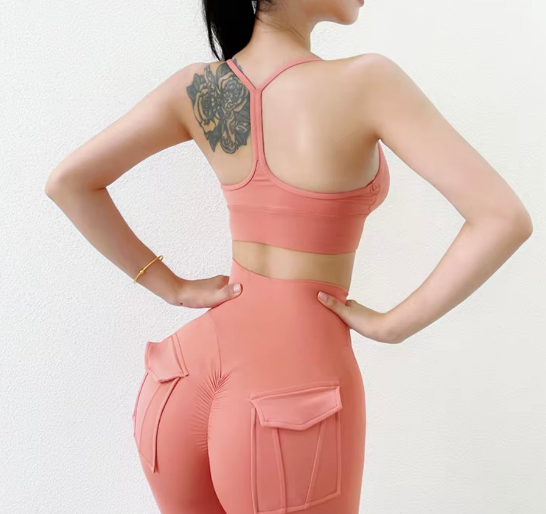 High Waist Push up Leggings with Pockets