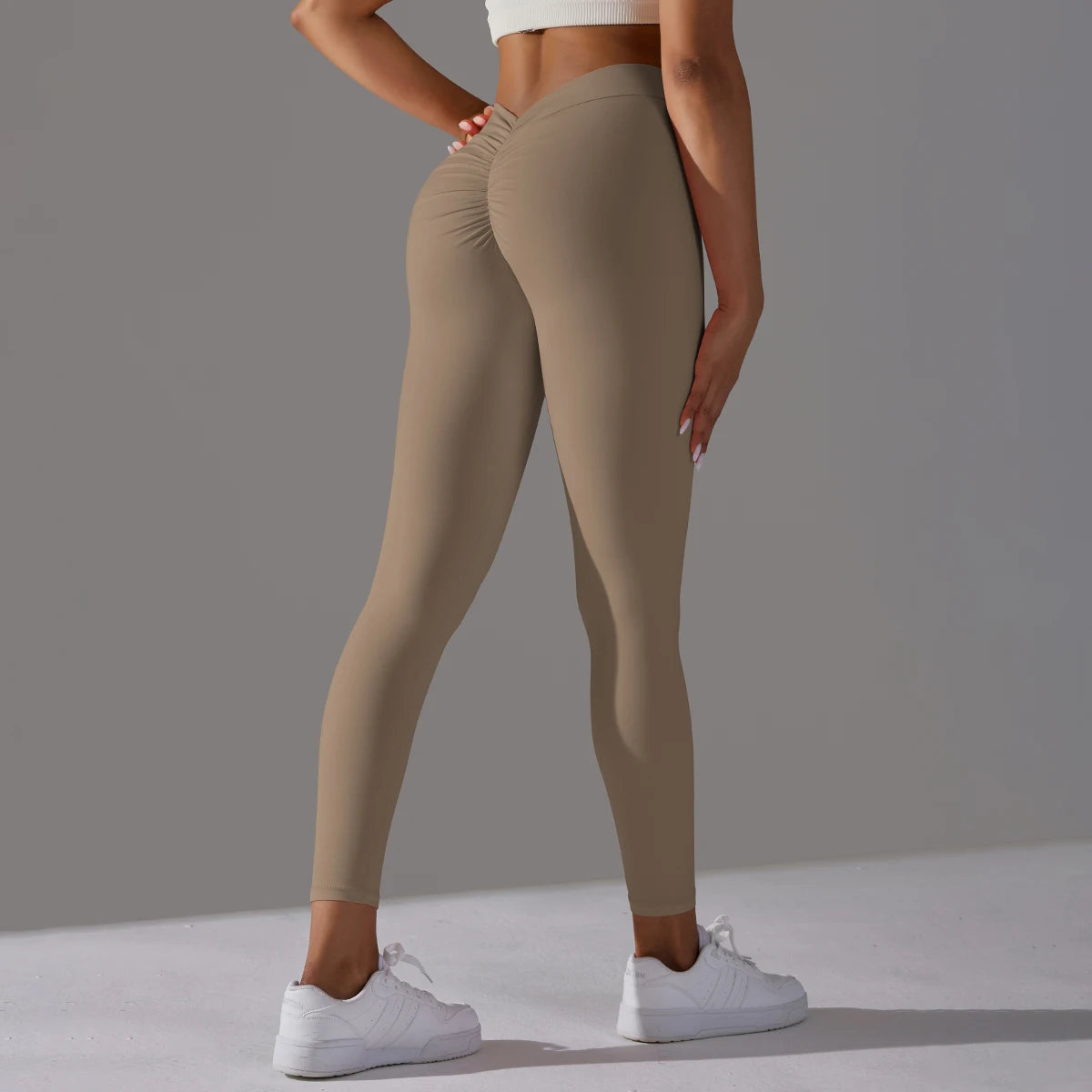 Scrunch with V Waist Push Up Leggings