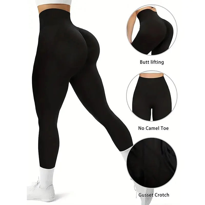 Elastic Band Butt-lift Leggings