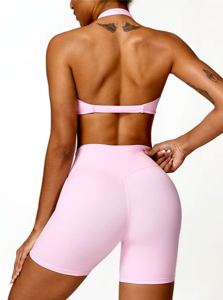 Push Up Bra and High Waist Leggings Set