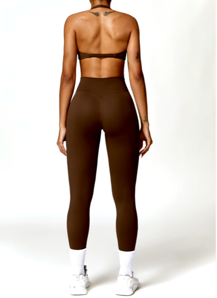 Push Up Bra and High Waist Leggings Set